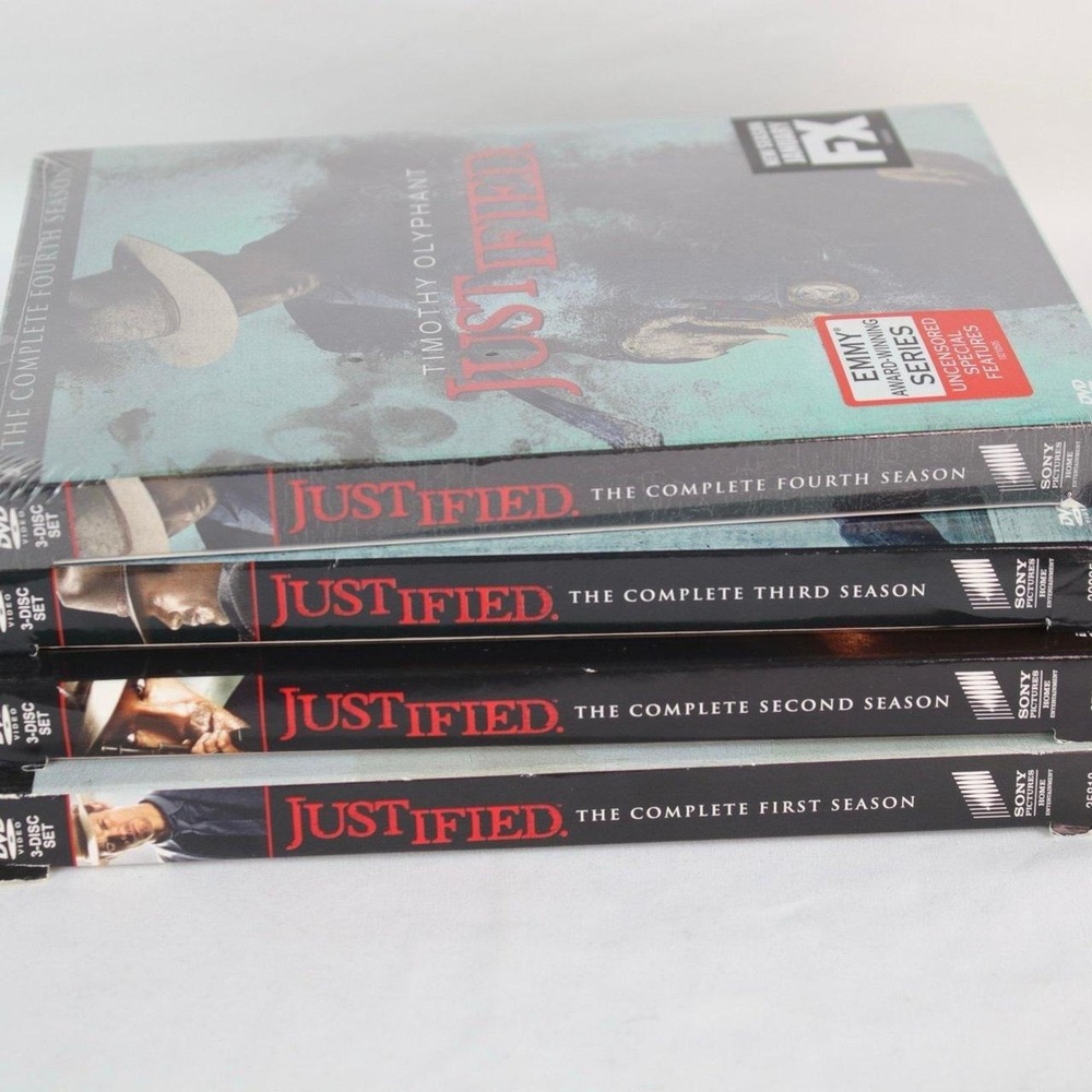 Justified TV Series Seasons‎ 1-4 DVD Set Bundle